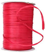 Load image into Gallery viewer, Premium - Matte Finish Raffia Ribbon --- 1/4in x 100 yards --- Imperial Red Color