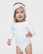 Load image into Gallery viewer, Baby Long Sleeve Jersey Bodysuit - 100% Cotton -- White