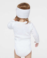 Load image into Gallery viewer, Baby Long Sleeve Jersey Bodysuit - 100% Cotton -- White