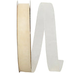 Load image into Gallery viewer, Chiffon Mono Sheer Ribbon -- Ivory Color --- Various Sizes