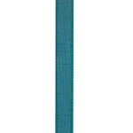 Load image into Gallery viewer, Reverse side of the Florist Basics Dupioni Supreme Jade ribbon highlighting the durable polyester weave and neatly stitched wired edge construction.