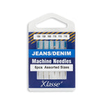 Load image into Gallery viewer, KLASSÉ® Jeans / Denim Sewing Machine Needles — 6 Pack — Sizes: 90/14 & Assorted