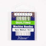 Load image into Gallery viewer, KLASSÉ® Quilting Sewing Machine Needles — 6 Pack — Sizes: 75/11 & 90/14