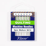 Load image into Gallery viewer, KLASSÉ® Quilting Sewing Machine Needles — 6 Pack — Sizes: 75/11 & 90/14