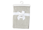 Load image into Gallery viewer, Knit Baby Blanket (with border) - 100% Cotton - 30 x 40 in, Grey Color