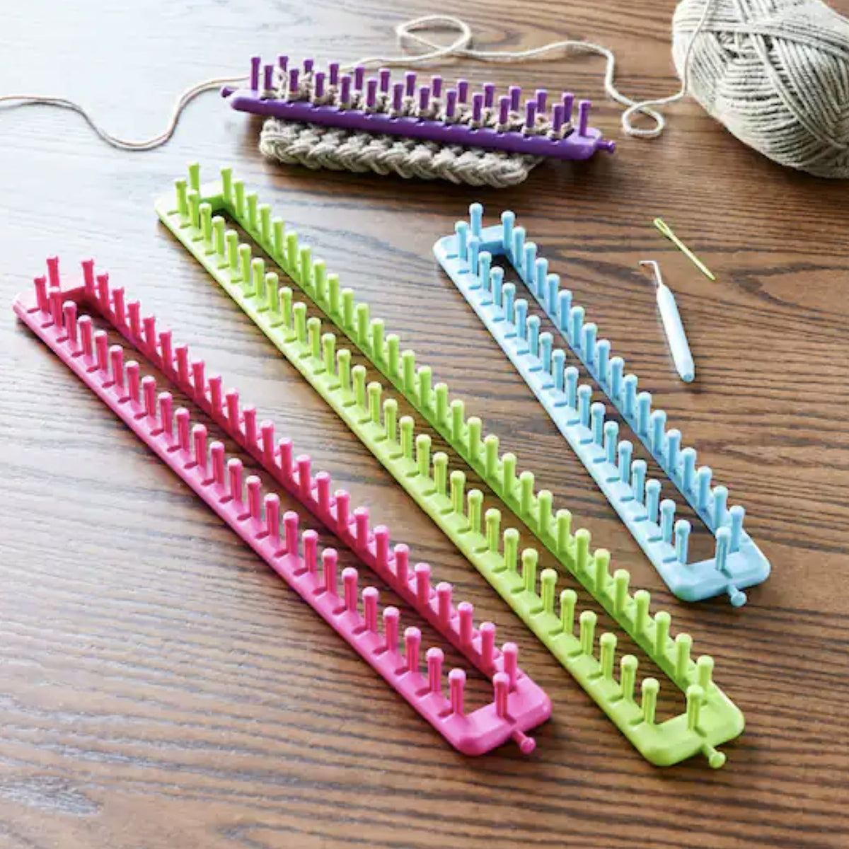 Knit Quick® Long Loom Set by Loops & Threads® Blanks for Crafters