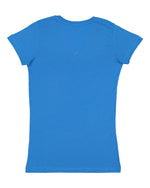 Load image into Gallery viewer, Ladies (Junior) Fitted -- (V-Neck) T-Shirt -- 100% Cotton -- Cobalt Color