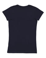 Load image into Gallery viewer, Ladies (Junior) Fitted -- (V-Neck) T-Shirt -- 100% Cotton -- Navy Color