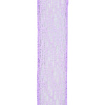Load image into Gallery viewer, Web Natural Wire Edge Ribbon -- Various Sizes --- Lavender Color