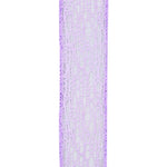 Load image into Gallery viewer, Web Natural Wire Edge Ribbon -- Various Sizes --- Lavender Color