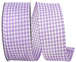 Load image into Gallery viewer, Easter Ribbons -- Great Gingham Wire Edge Ribbon -- Lavender Color -- Various Sizes