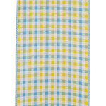 Load image into Gallery viewer, Easter Ribbons -- Seersucker Check Summer Wired Edge Ribbon -- Various Sizes --- Light Blue Color