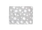 Load image into Gallery viewer, Dotted Flannel Fleece Baby Blanket, 30 x 36 in, Light Grey & White Color