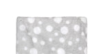 Load image into Gallery viewer, Dotted Flannel Fleece Baby Blanket, 30 x 36 in, Light Grey & White Color