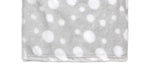 Load image into Gallery viewer, Dotted Flannel Fleece Baby Blanket, 30 x 36 in, Light Grey & White Color