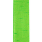 Load image into Gallery viewer, Florist Basics -- Dupioni Supreme Wired Edge Ribbon -- Lime Color - Various Sizes