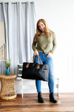Load image into Gallery viewer, Travel Bag - Black Nylon