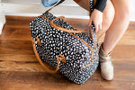 Load image into Gallery viewer, Travel Bag - Black & White Spots