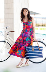 Load image into Gallery viewer, Travel Bag - Navy Stripes