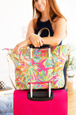 Load image into Gallery viewer, Travel Tote - Tropical Flowers