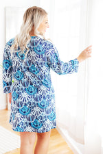 Load image into Gallery viewer, Women's Tunic --- Blue & Navy Shells