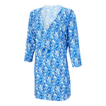 Load image into Gallery viewer, Women's Tunic --- Blue Pineapples Design