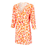 Load image into Gallery viewer, Women's Tunic --- Orange & Pink Spots