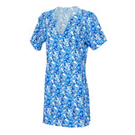 Load image into Gallery viewer, Short Sleeve - Summer Women's Dress - Blue Pineapples