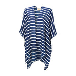 Load image into Gallery viewer, Women's Top --- White & Navy Stripes