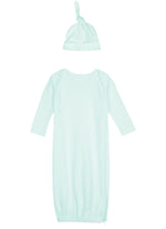 Load image into Gallery viewer, Baby Embroidery Sleep Gown Blank Set, Mint Color