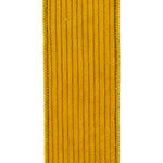 Load image into Gallery viewer, Front view of Corduroy Deluxe Mesh Backed Wired Edge Ribbon in Mustard showing the soft corduroy texture and wired edge construction.