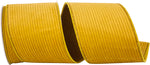 Load image into Gallery viewer, Corduroy Deluxe Mesh Backed Wired Edge Ribbon in Mustard, 4 inch x 5 yards, featuring a soft corduroy texture, mesh backing, and wired edges for bows, wreaths, and seasonal decorating.