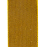 Load image into Gallery viewer, Back view of Corduroy Deluxe Mesh Backed Wired Edge Ribbon in Mustard showing the mesh backing and wired edges.