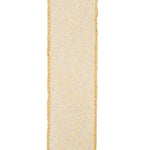 Load image into Gallery viewer, Web Natural Wire Edge Ribbon -- Various Sizes --- Natural Color