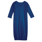 Load image into Gallery viewer, Baby Embroidery Sleep Gown Blank Set, Navy Color