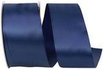 Load image into Gallery viewer, Double Face Satin Ribbon -- Navy Color --- Various Sizes