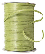 Load image into Gallery viewer, Premium - Matte Finish Raffia Ribbon --- 1/4in x 100 yards --- Olive Color