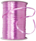 Load image into Gallery viewer, Premium - Pearl Finish Raffia Ribbon --- 1/4in x 100 yards --- Orchid Color