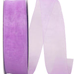 Load image into Gallery viewer, Chiffon Mono Sheer Ribbon -- Orchid Color --- Various Sizes