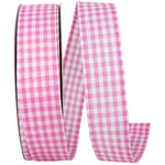 Load image into Gallery viewer, Easter Ribbons -- Great Gingham Wire Edge Ribbon -- Pink Color -- Various Sizes