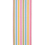 Load image into Gallery viewer, Easter Ribbons -- Candy Stripe Seersucker Decor Wired Edge Ribbon -- Various Sizes --- Pink Color