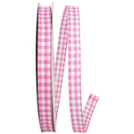Load image into Gallery viewer, Easter Ribbons -- Great Gingham Wire Edge Ribbon -- Pink Color -- Various Sizes