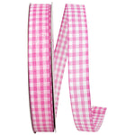 Load image into Gallery viewer, Easter Ribbons -- Great Gingham Wire Edge Ribbon -- Pink Color -- Various Sizes
