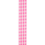 Load image into Gallery viewer, Easter Ribbons -- Great Gingham Wire Edge Ribbon -- Pink Color -- Various Sizes
