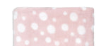 Load image into Gallery viewer, Dotted Flannel Fleece Baby Blanket, 30 x 36 in, Pink & White Color