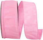 Load image into Gallery viewer, Florist Basics -- Dupioni Supreme Wired Edge Ribbon -- Pink Color - Various Sizes