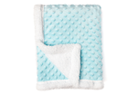 Load image into Gallery viewer, Popcorn Sherpa Baby Blanket -- 30 x 40 in - Blue Color