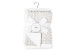 Load image into Gallery viewer, Popcorn Sherpa Baby Blanket -- 30 x 40 in - Grey Color