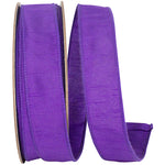 Load image into Gallery viewer, Florist Basics -- Dupioni Supreme Wired Edge Ribbon -- Purple Color - Various Sizes