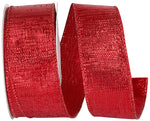 Load image into Gallery viewer, Outdoor Ribbon -- Red Color -- Metallic Reflection Value Wire Edge -- Various Sizes